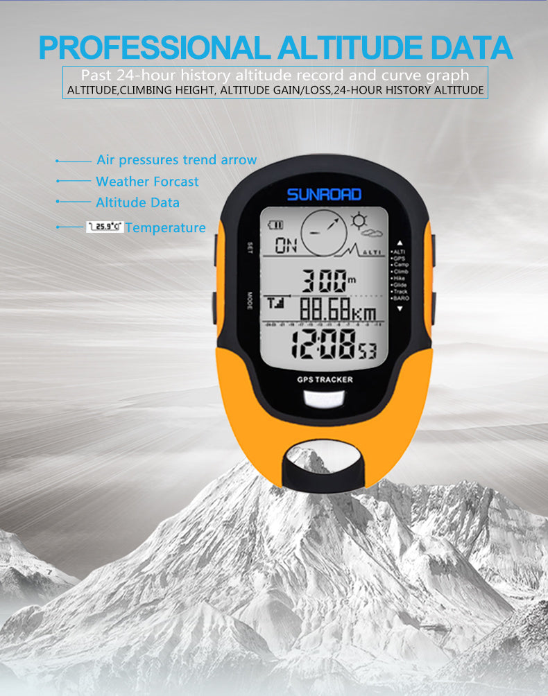 Sunroad Outdoor navigation altimeter