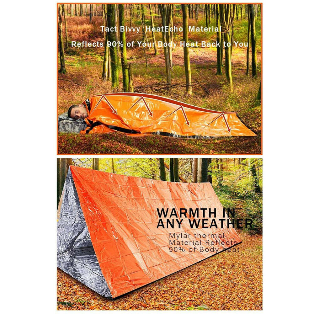 Reusable Emergency Thermal Sleeping Bag